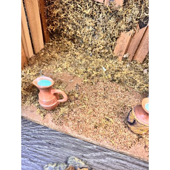 GRANDEUR NOEL 14 pc Porcelain NATIVITY ACCESSORIES SET & WOOD CRECHE Christmas - Picture 10 of 16